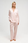 Ensemble Pyjama en Soie Premium — Rose Lait Doré & Rose